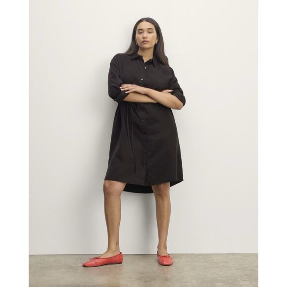 Everlane The Must-Have Shirtdress in Butterlite sz 12 - Picture 1 of 15